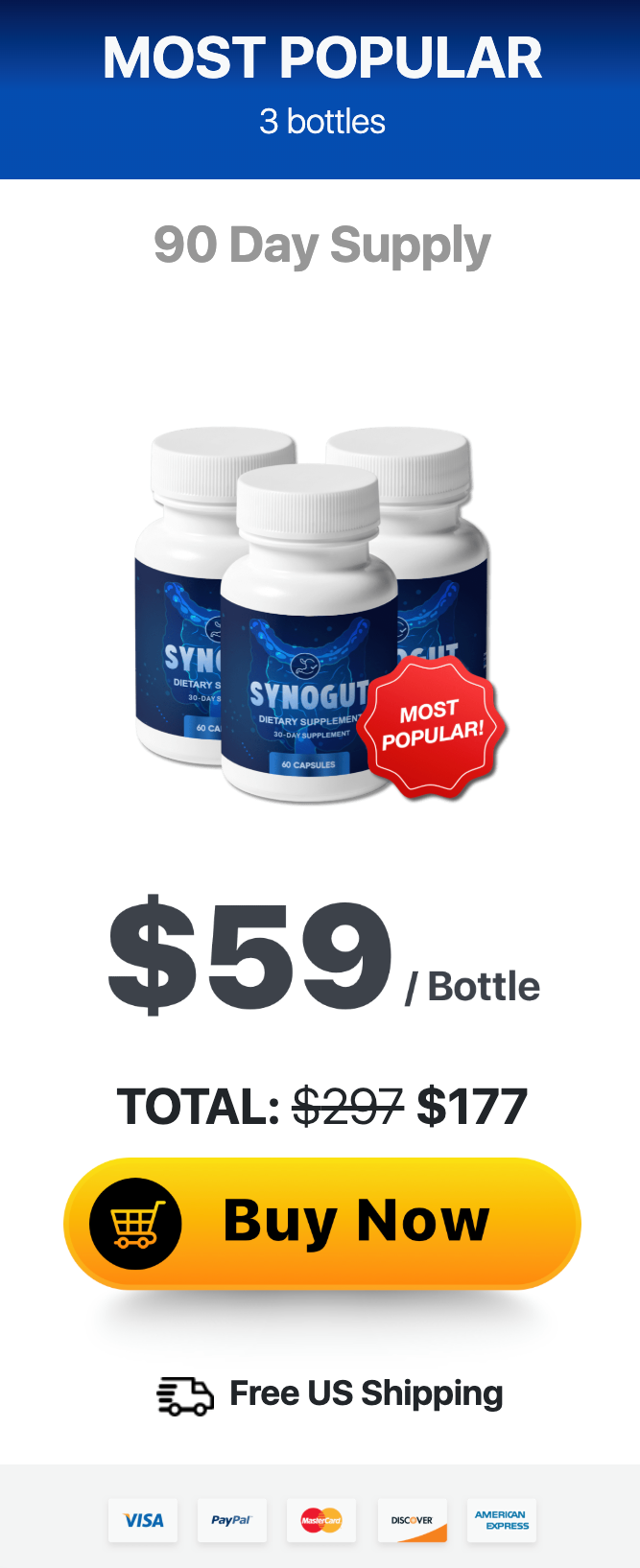 SynoGut Buy 3 Bottles