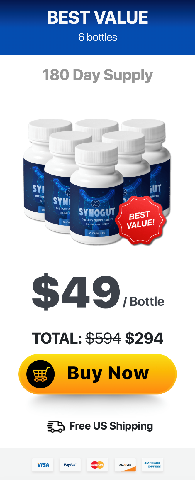 SynoGut Buy 6 Bottles